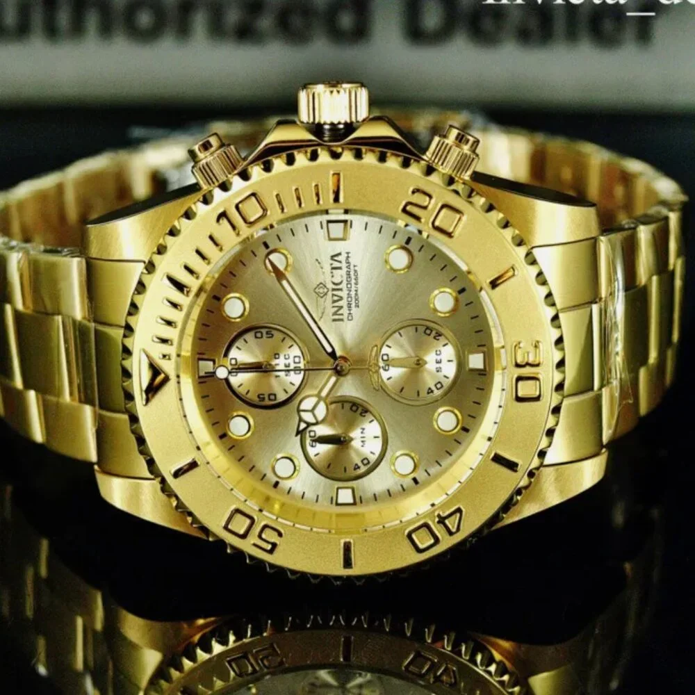 Invicta 44mm 18K Men's Pro Diver Watch! New!